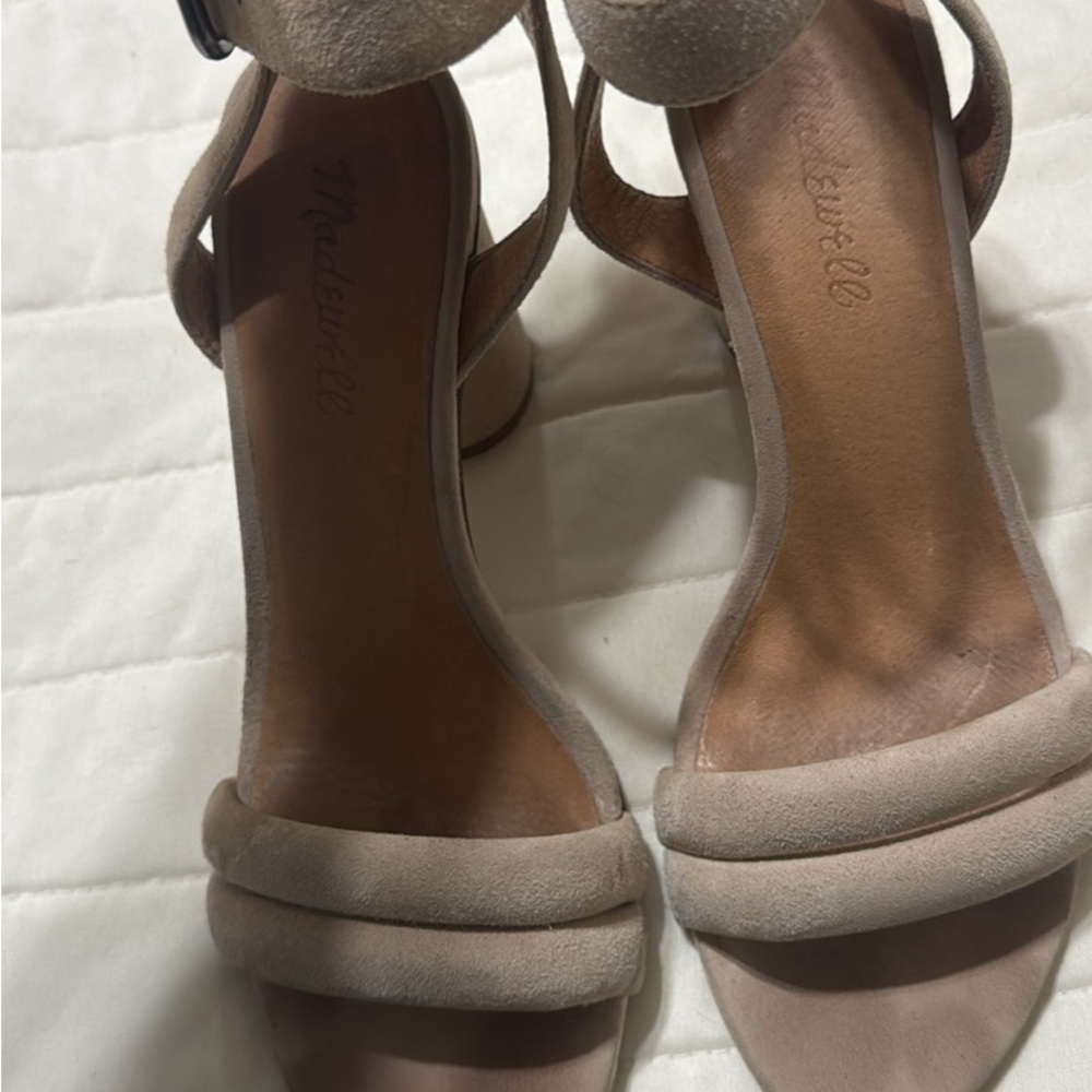 Madewell Women's Beige Suede Heels